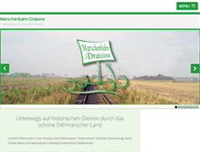 Tablet Screenshot of marschenbahn-draisine.de